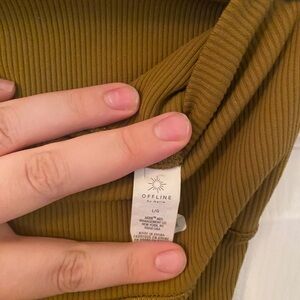 Aerie Offline Ribbed 7” Bike Short